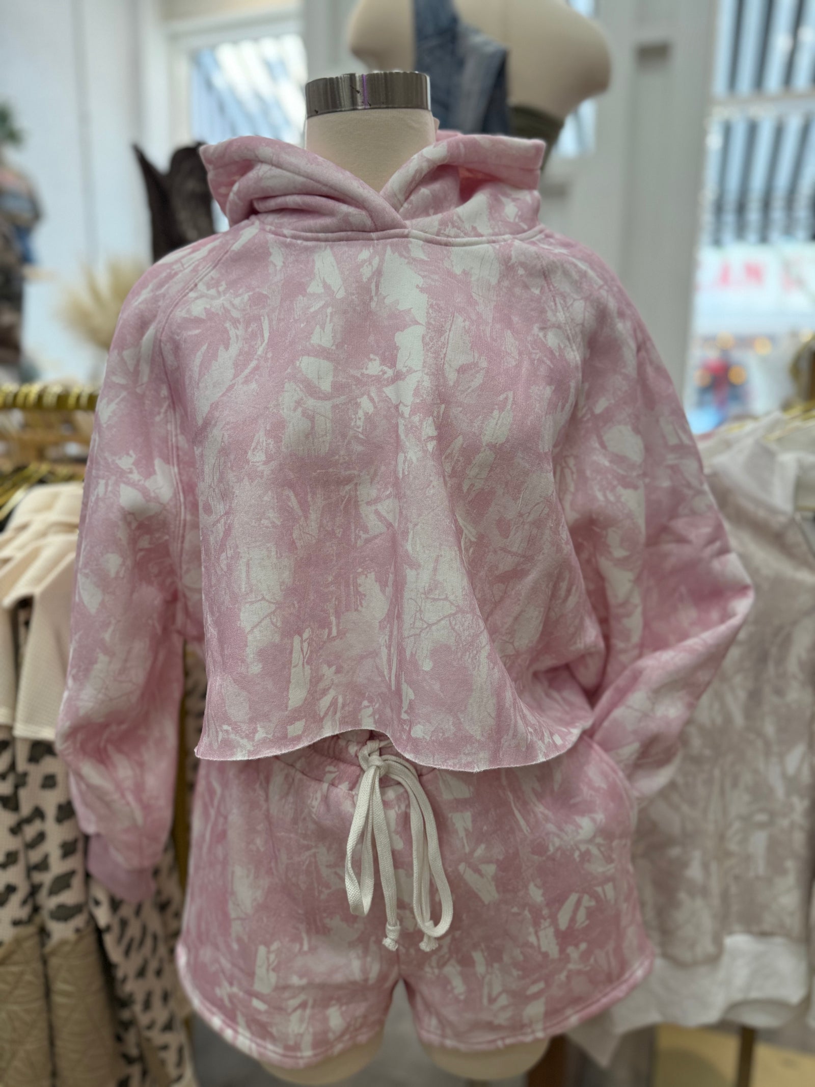 Alyssa Camo Cropped Hoodie