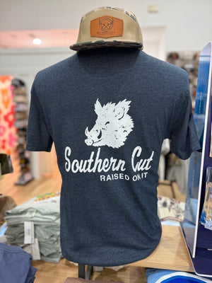 Southern Cut Hog Perfect Fit Tee- Moonlight Blue