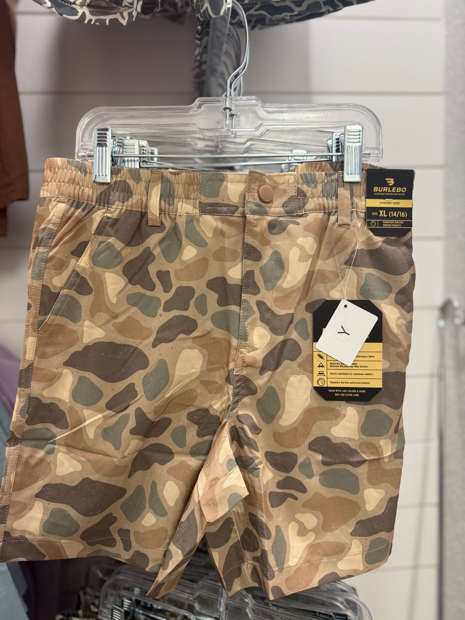 Burlebo Youth Everyday Shorts - Pintail Camo