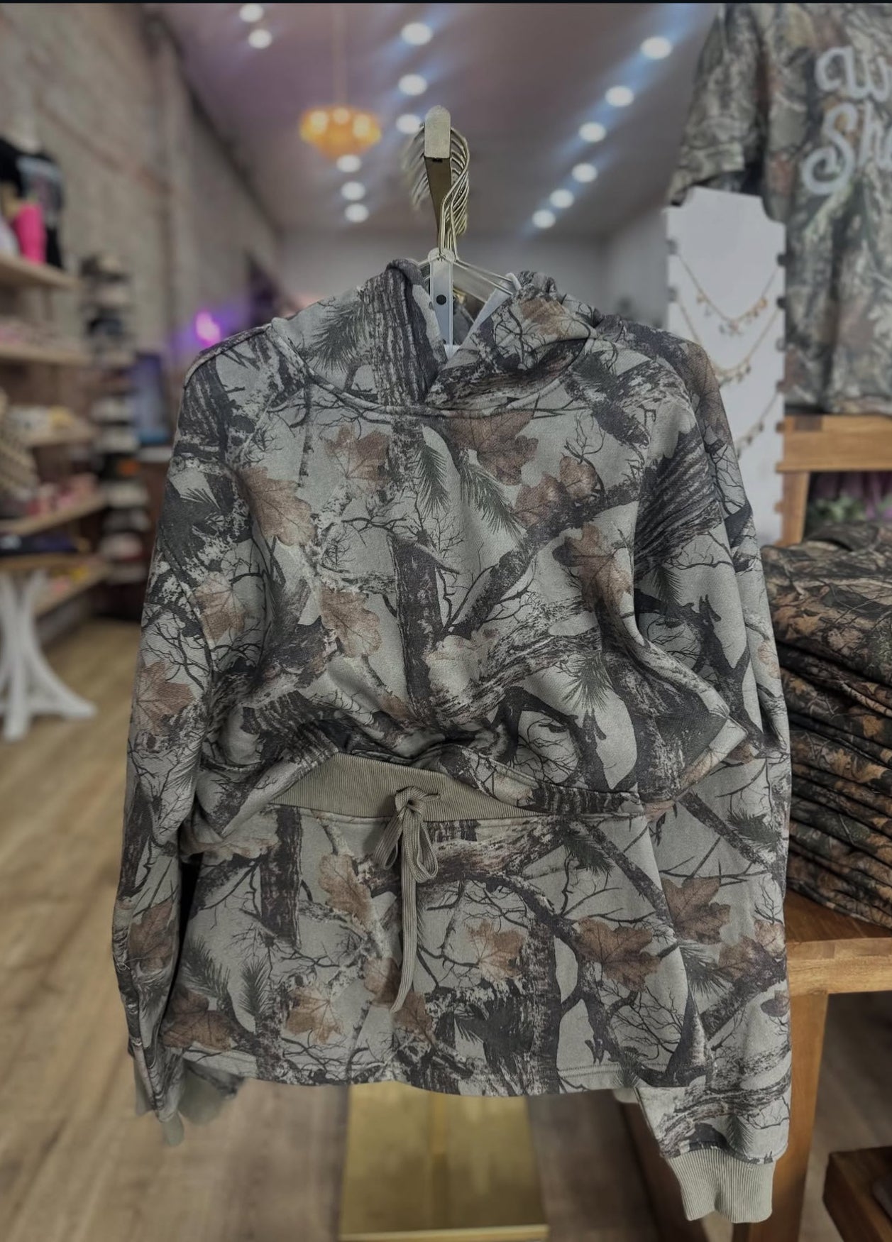 Elk and Moss Camo Fleeced Skirt