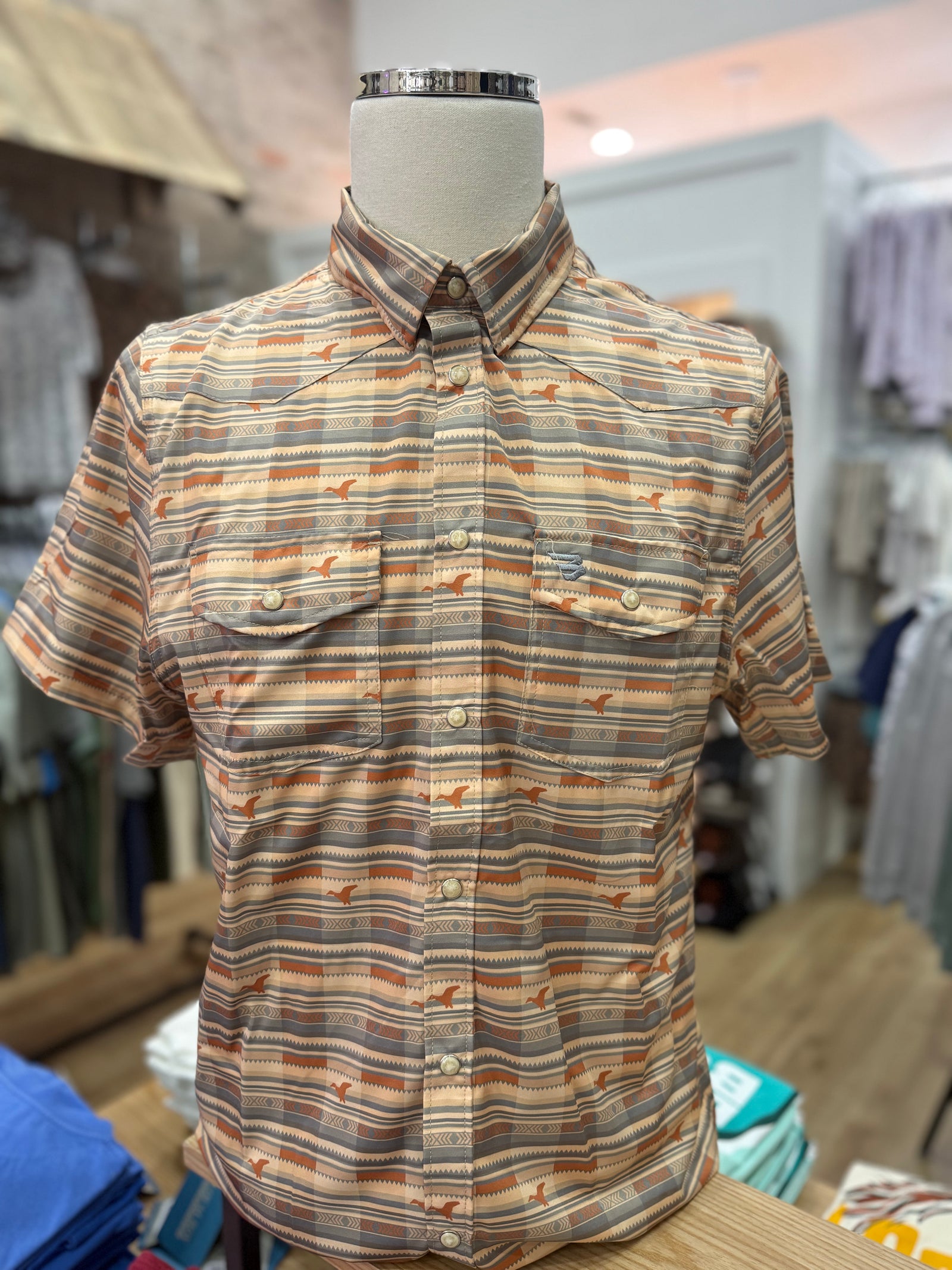 Burlebo Performance Western Shirt - Duck Hunter Plaid