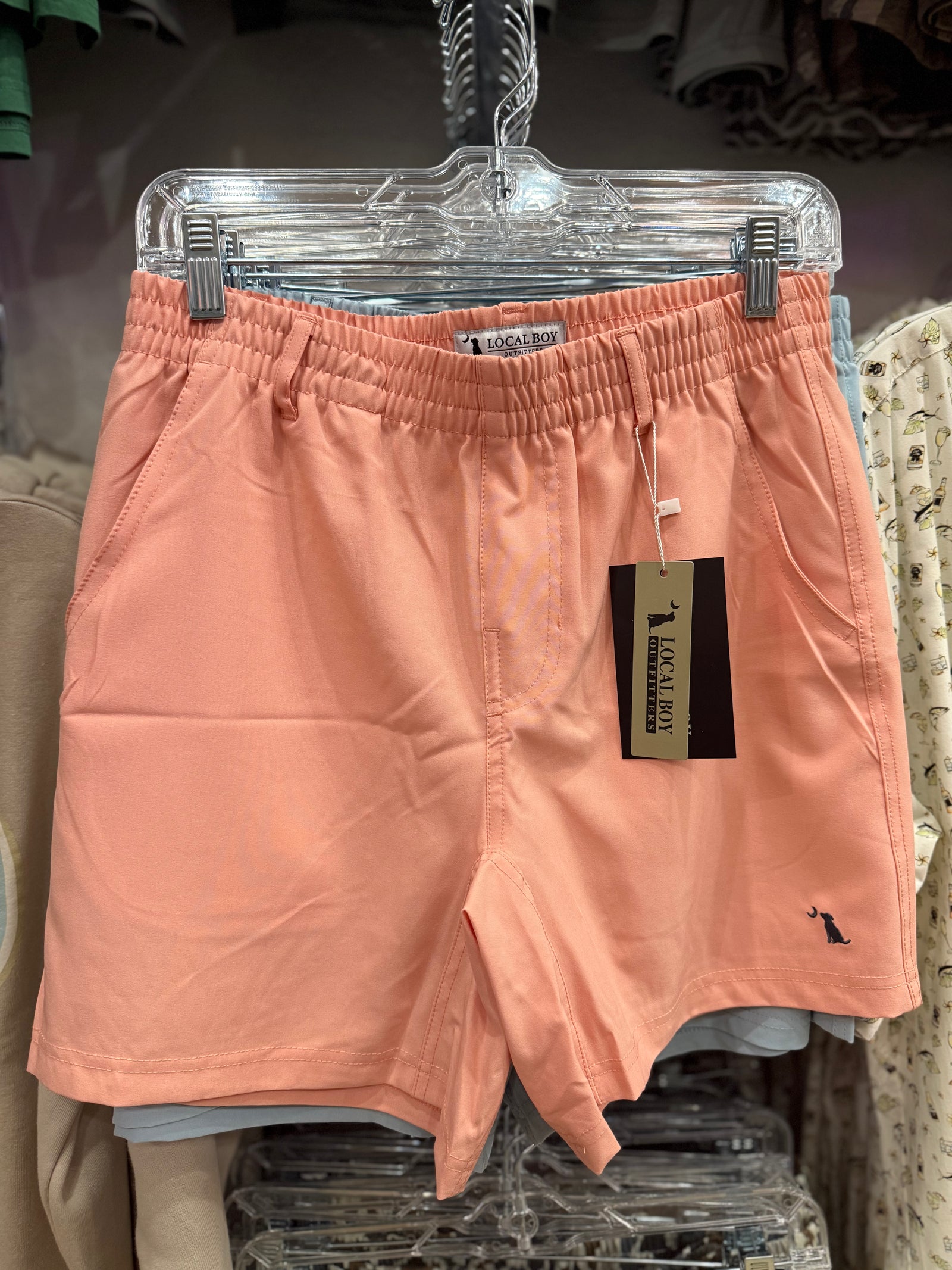 Local Boy Volley Shorts - Peach