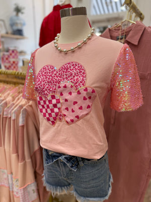 Lover Girl Sequin Sleeve Top