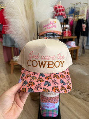 God Save The Cowboy Trucker Hat