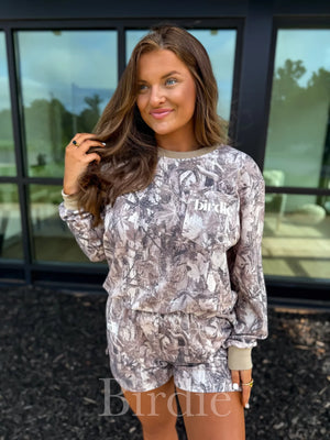 Birdie Lightweight Long Sleeve Camo Tee