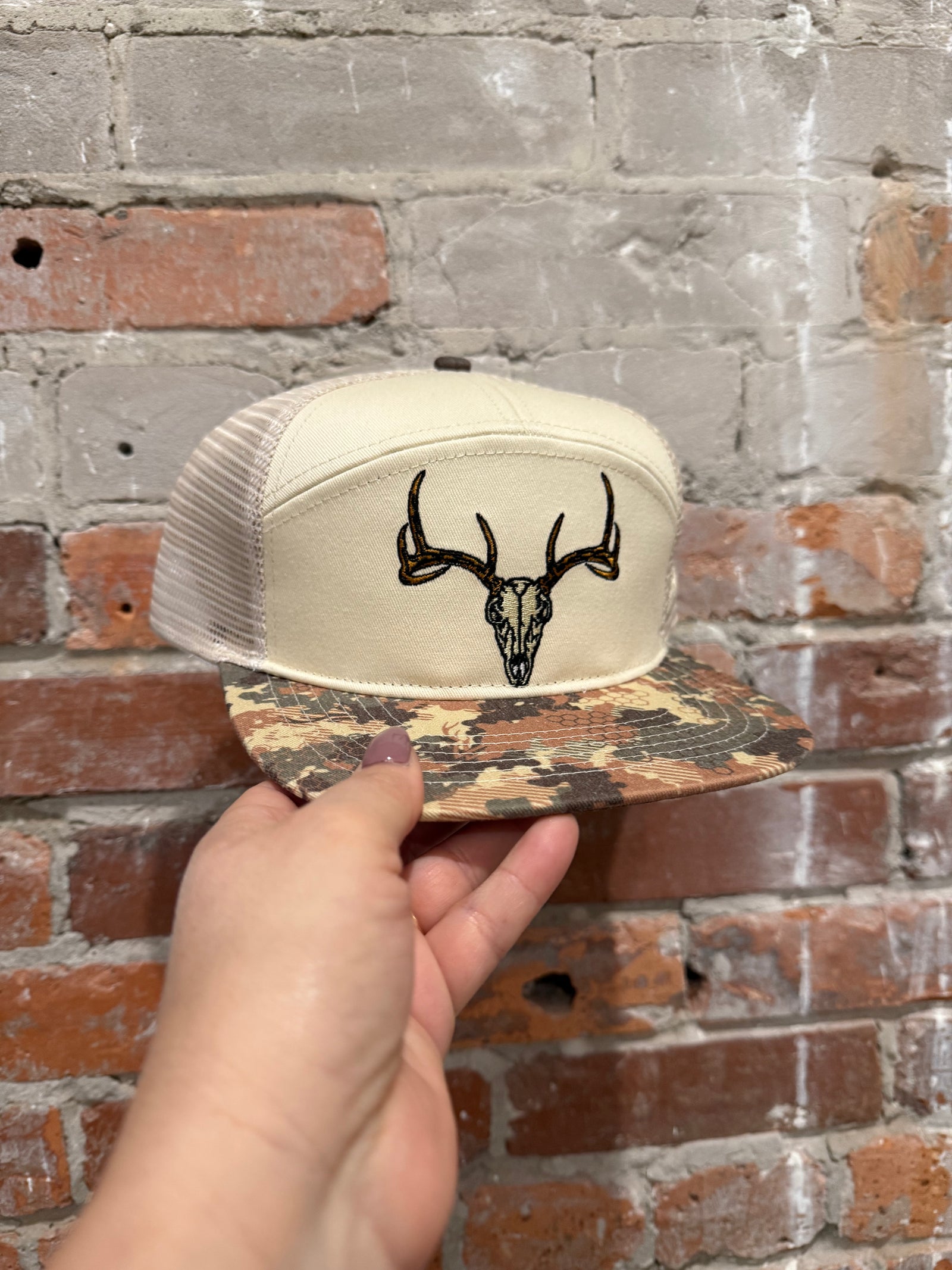 Wildgame 7 Panel Camo Bill Hat