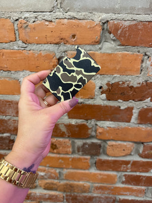 Shoot & Reel Credit Card Wallet- Green Camo