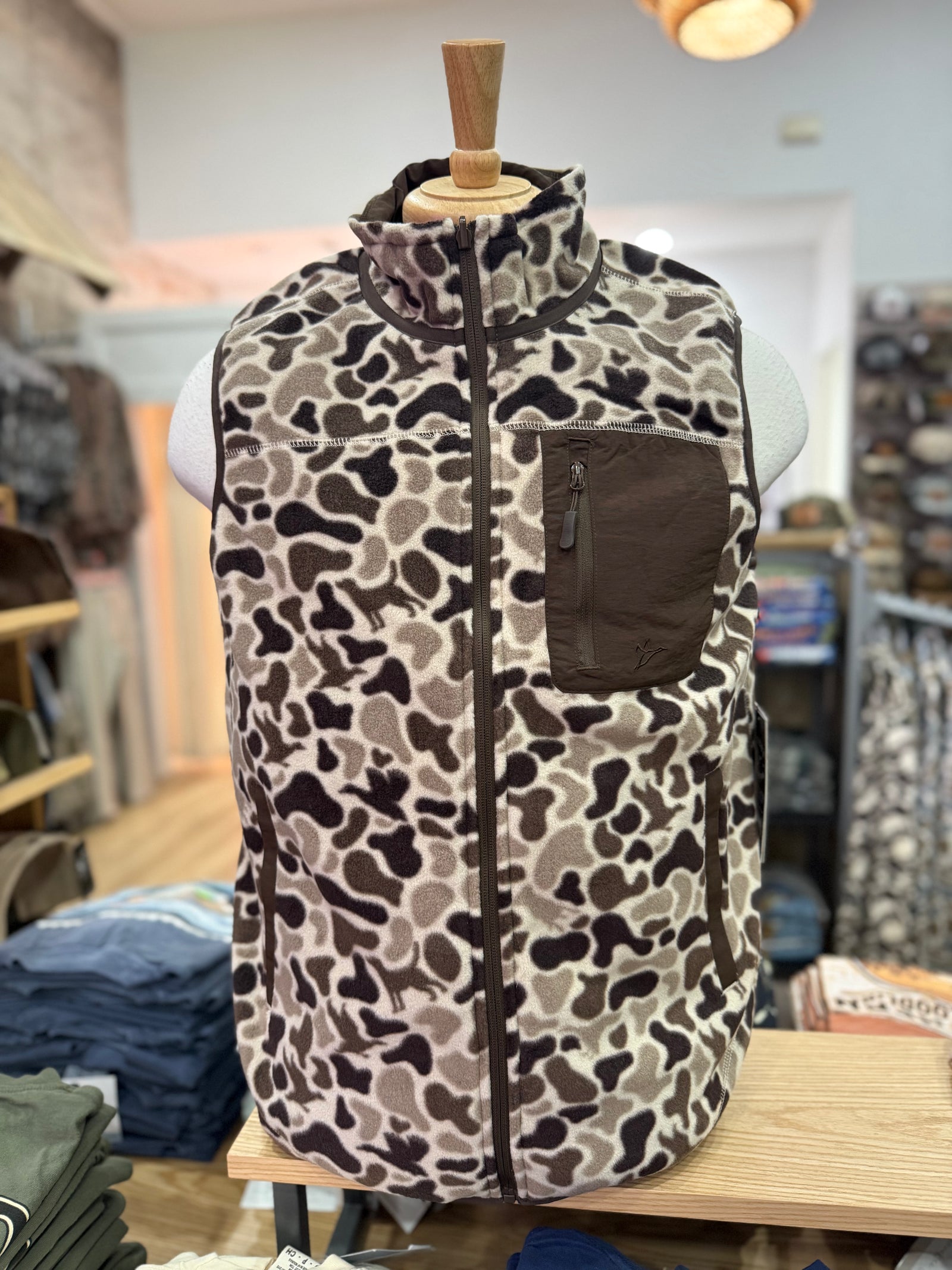 Flyway Fleece Reversible Vest - Mosul Camo