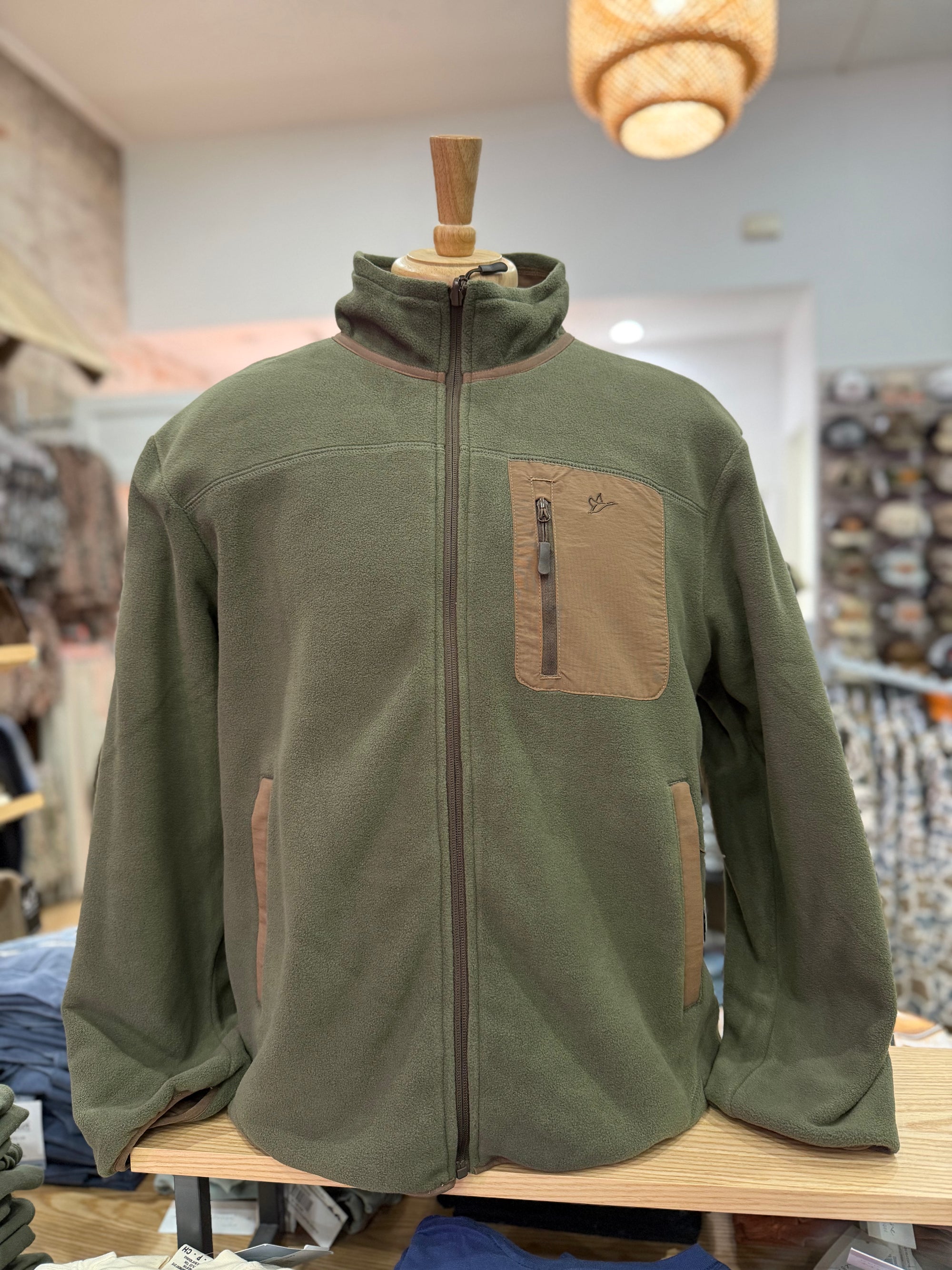 Flyway Fleece Reversible Jacket - Moss