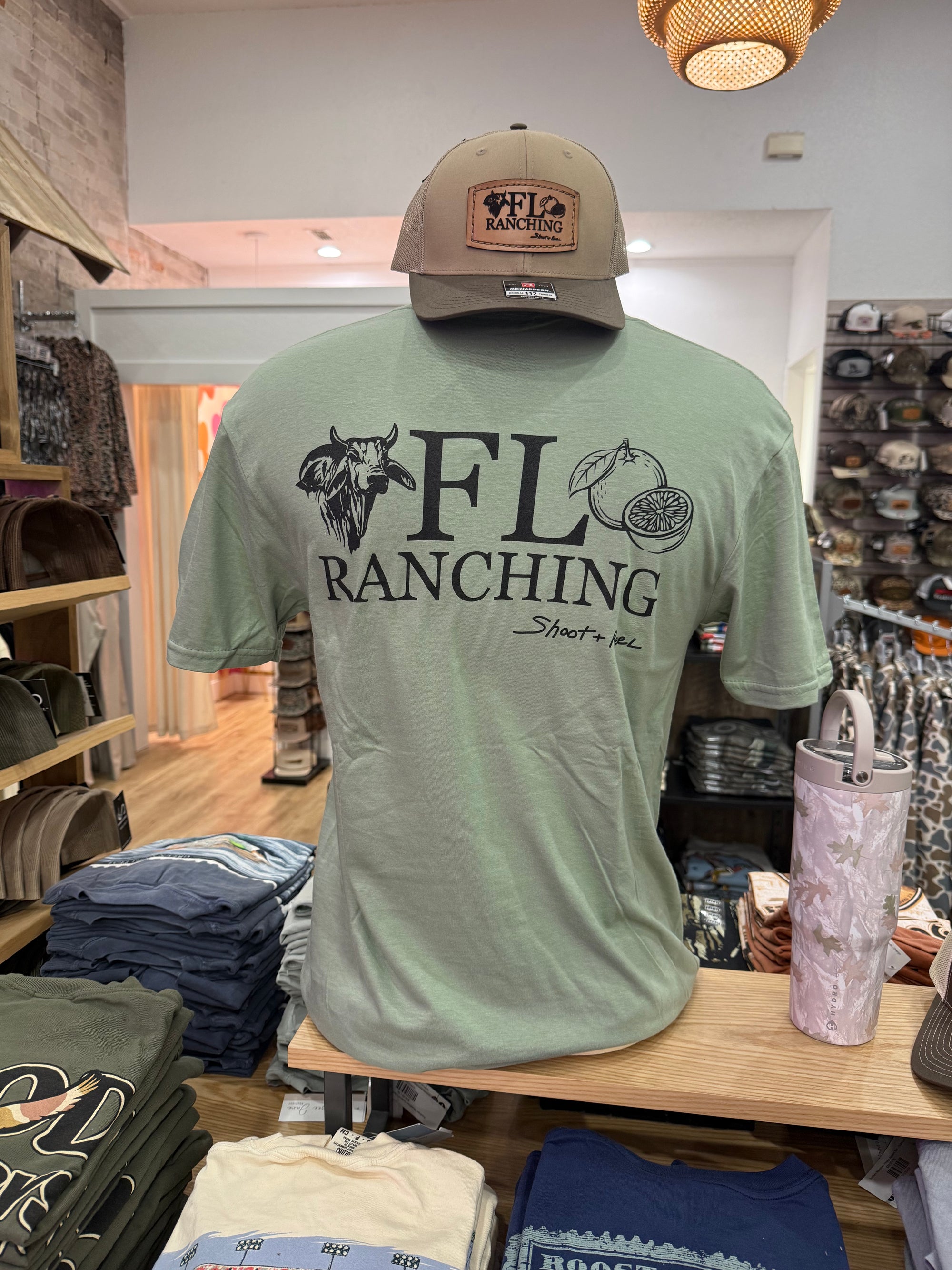 Shoot & Reel FL Ranching T-Shirt -Sage