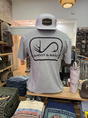 Shoot & Reel SR Logo T-Shirt- Light Grey