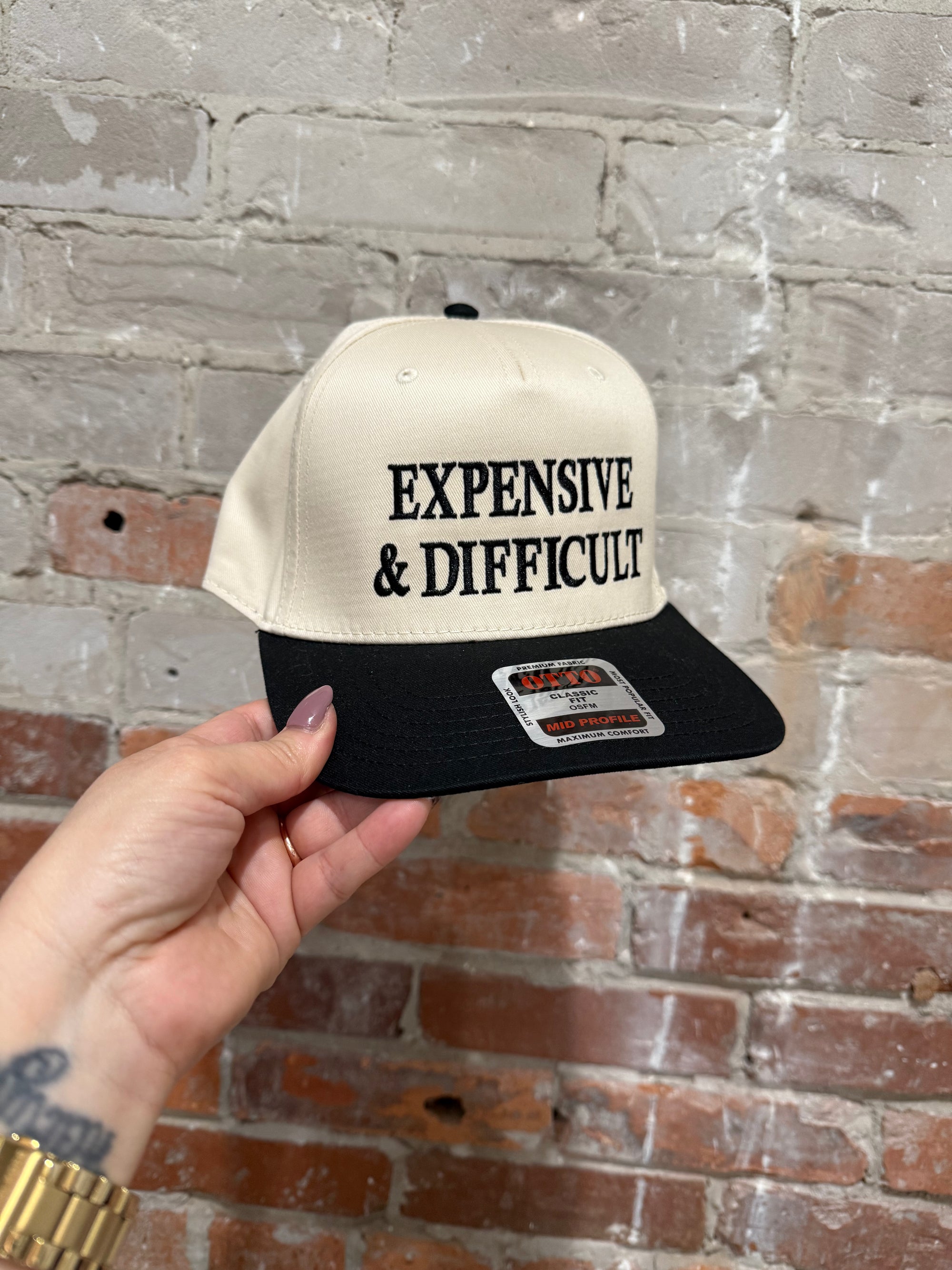 Expensive & Difficult- Cream & Black