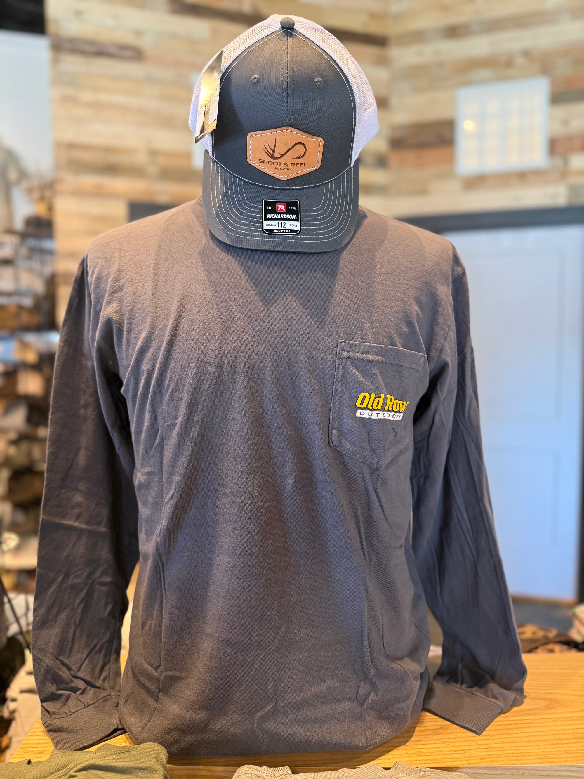 Old Row Goose Long Sleeve Pocket Tee