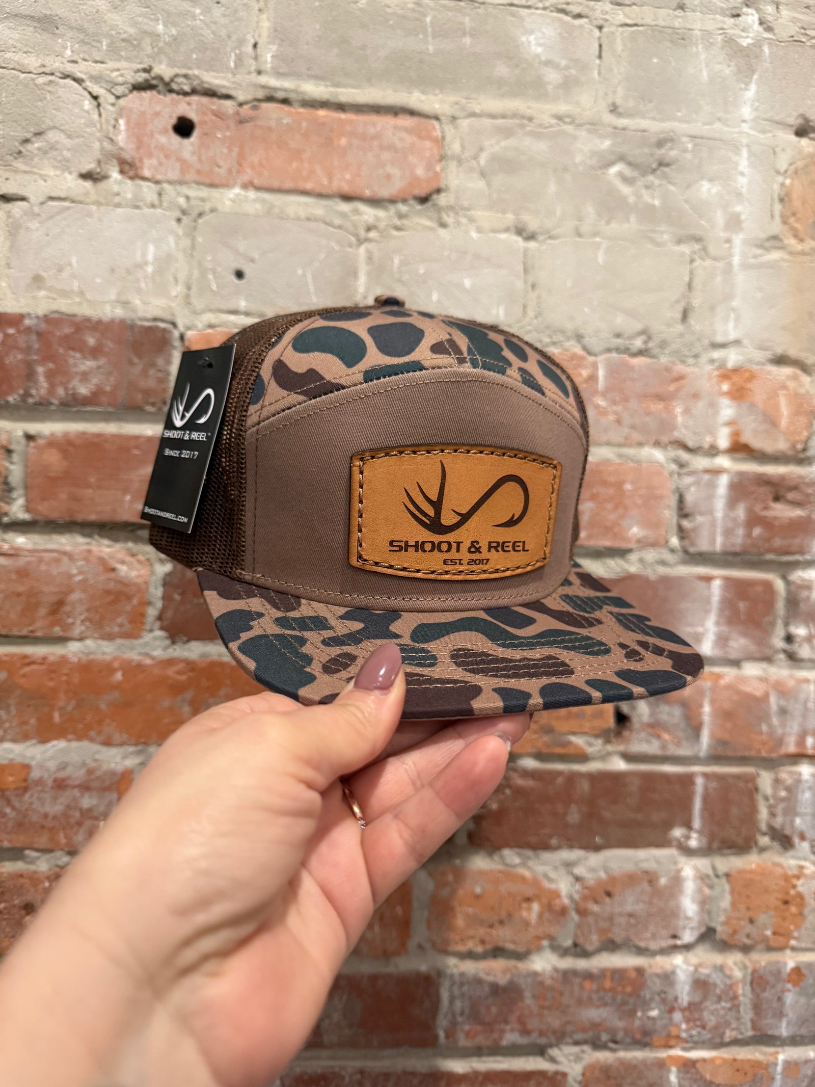 Shoot & Reel Antler Leather Patch