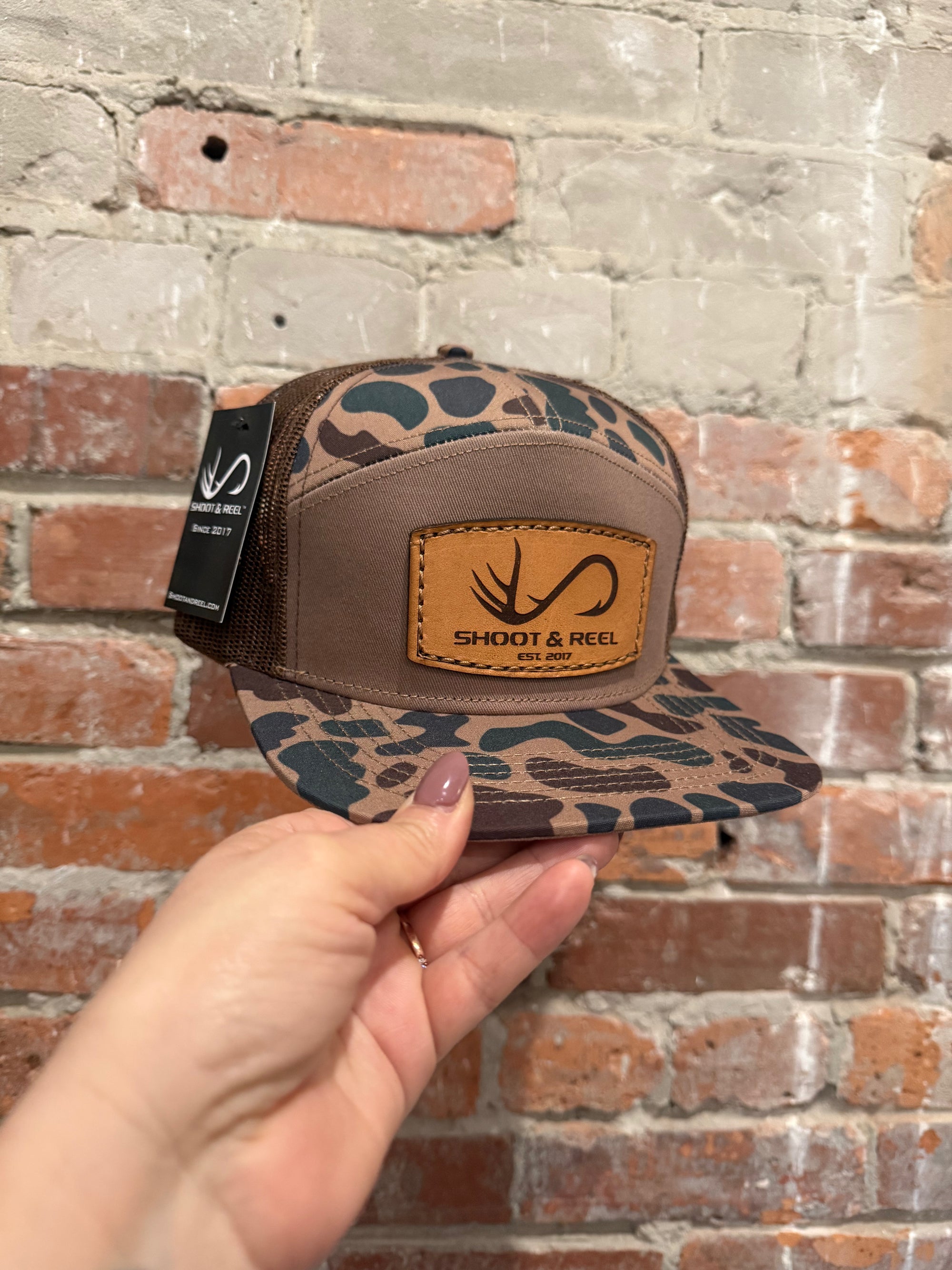 Shoot & Reel Antler Leather Patch