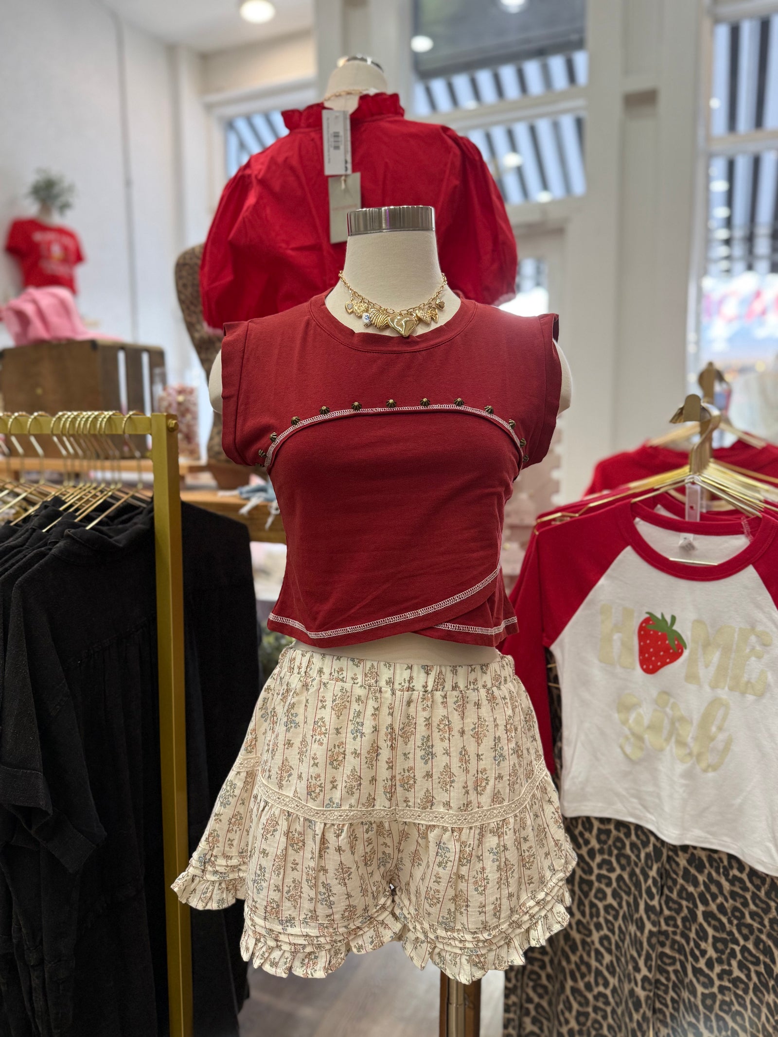 Jeri Floral Ruffle Shorts