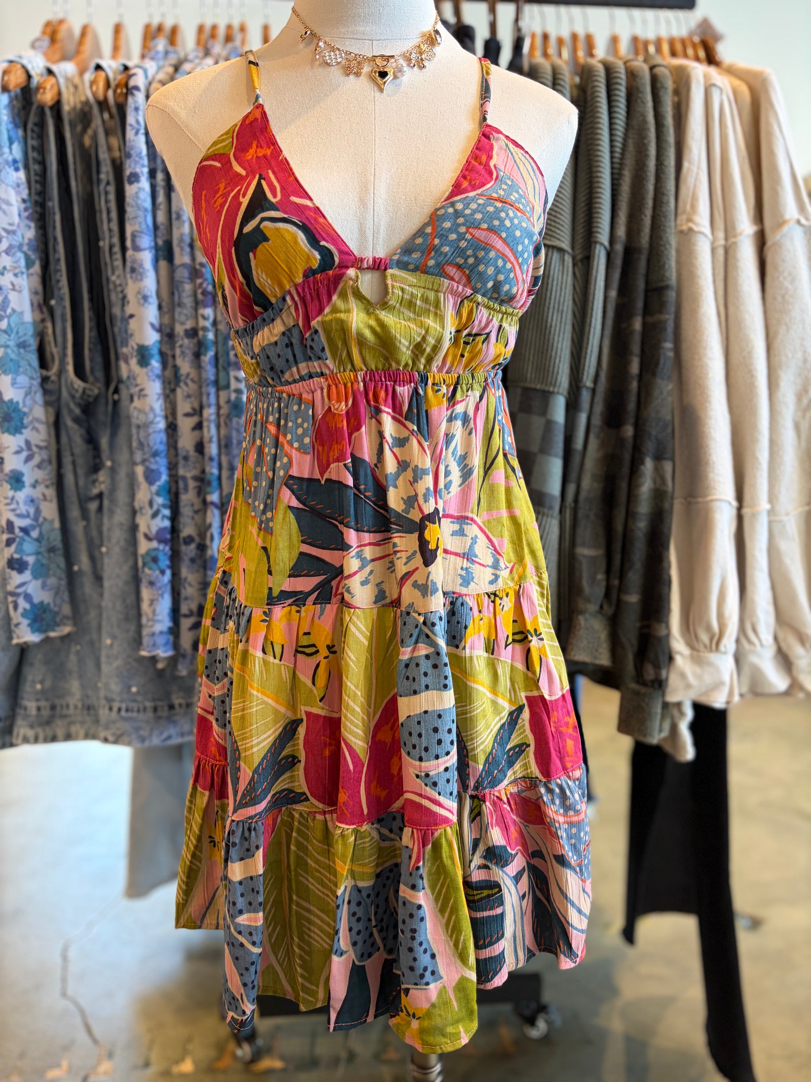 Lorelei Open Back Tiered Dress