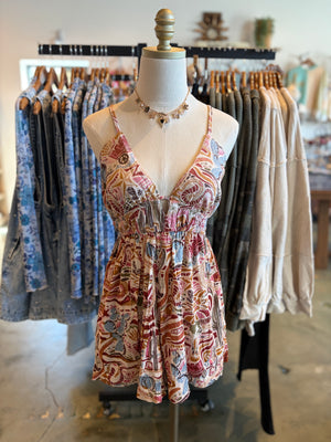 Western Nights Open Back Romper