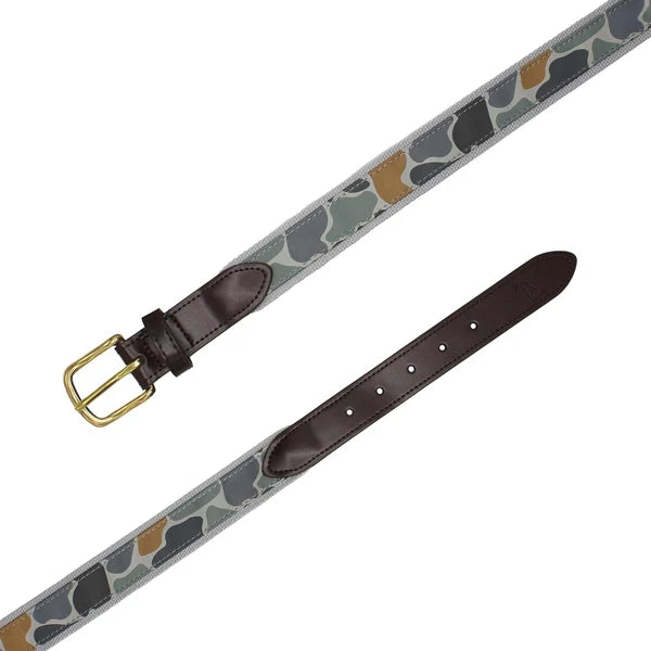 Local Boy Ribbon Belt - Forest Camo Bluff