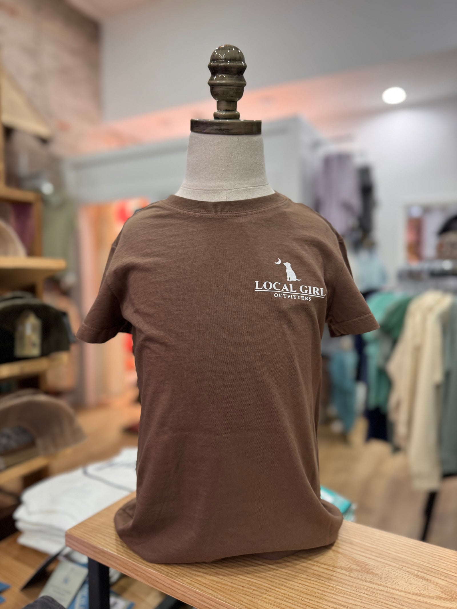 Local Girl Youth Pink LCF Dog & Moon Tee