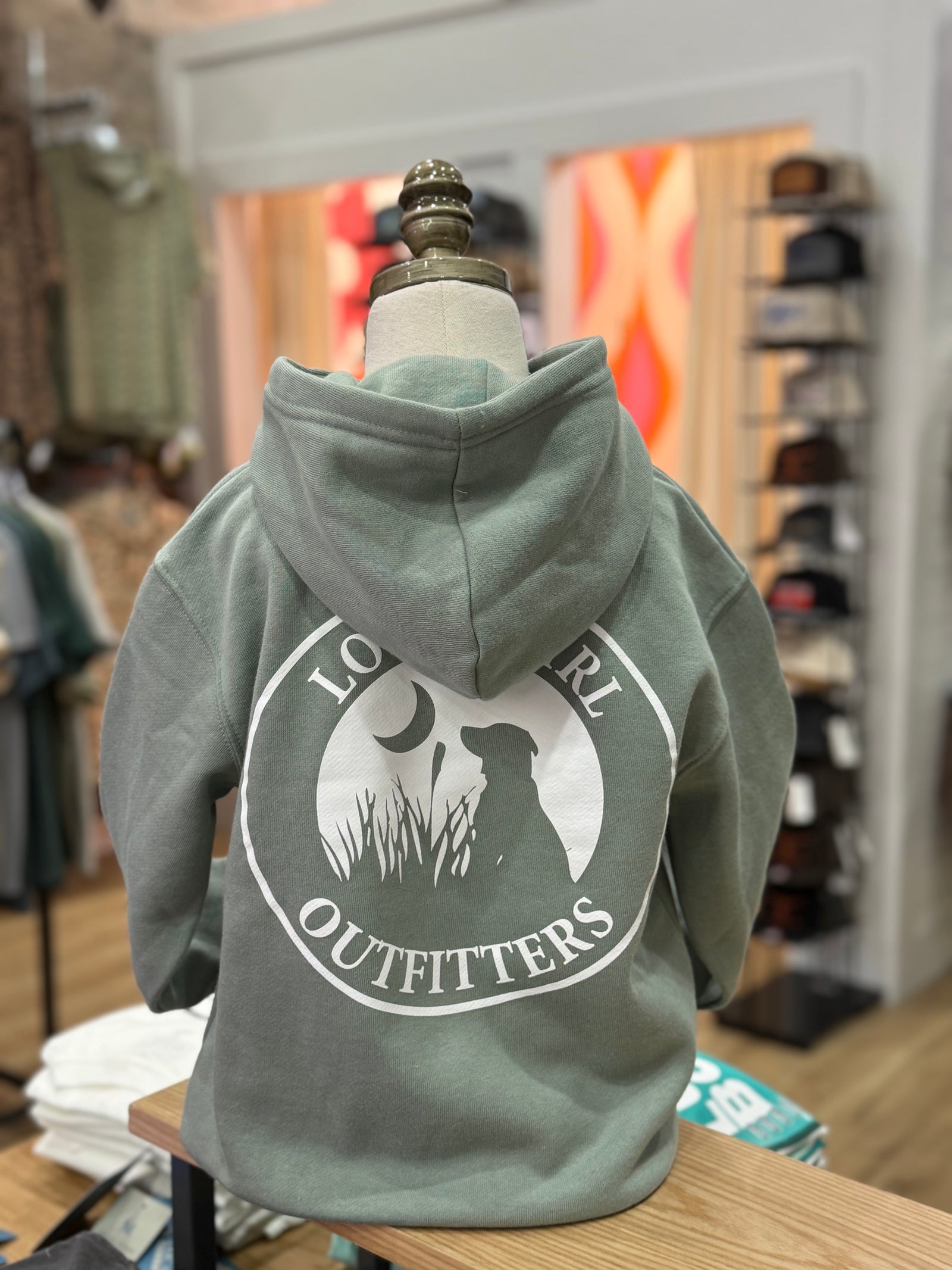 Local Girl Youth Original Hoodie - Dusty Green