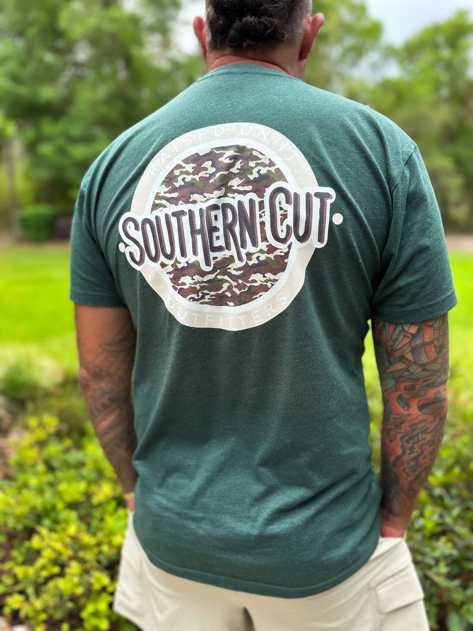 Raised On It Southern Cut Perfect Fit Tee - Hunter