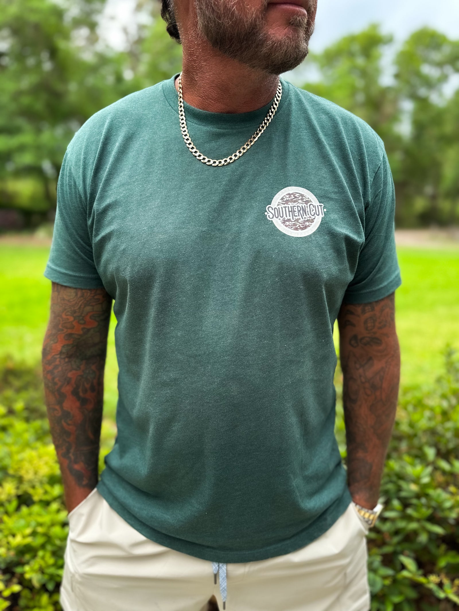 Raised On It Southern Cut Perfect Fit Tee - Hunter