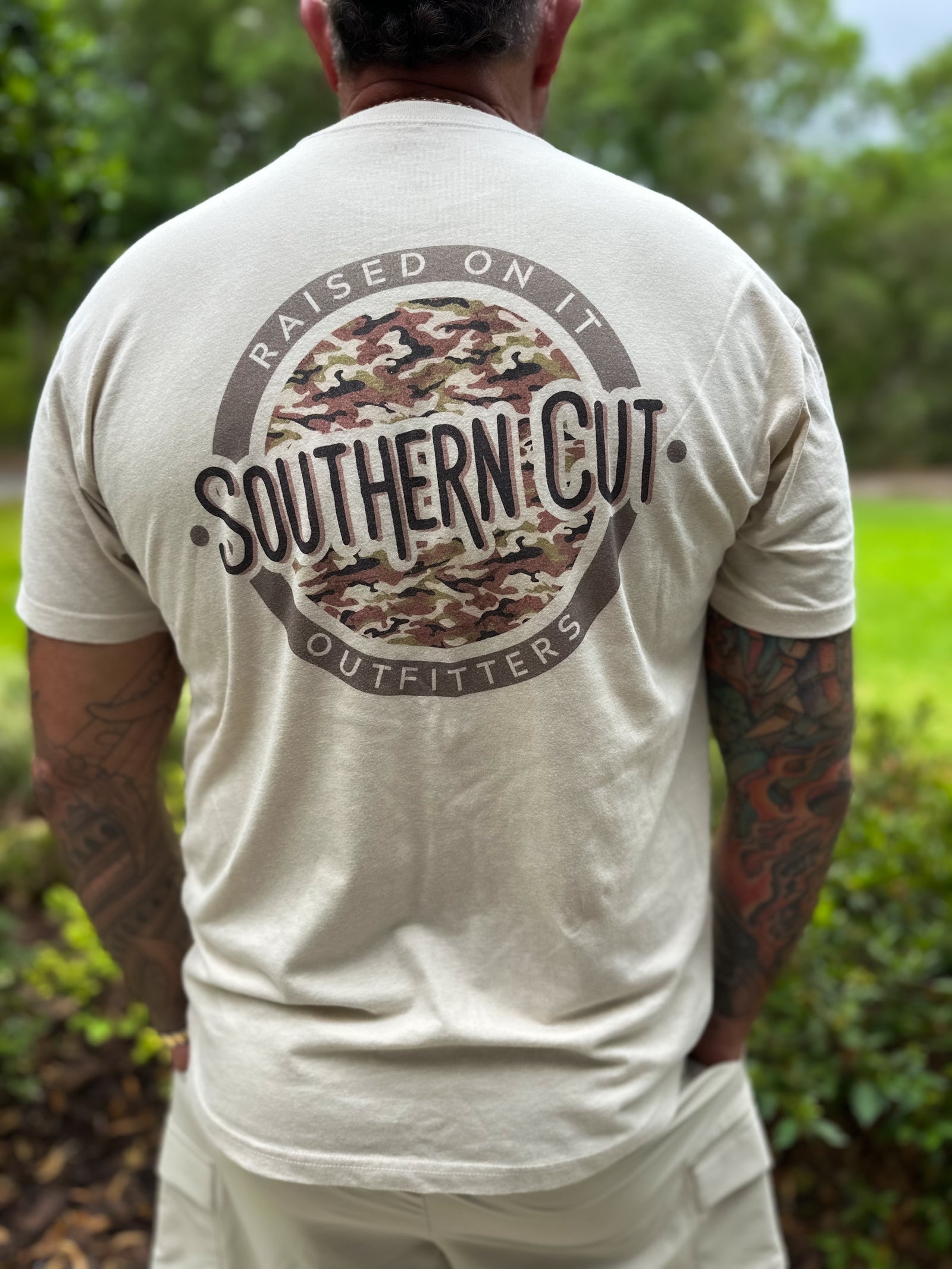 Raised On It Southern Cut Perfect Fit Tee - Cream