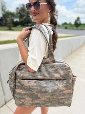 Birdie Daily Hustle Duffle Bag - Smoked Oak Camo