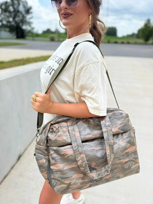 Birdie Daily Hustle Duffle Bag - Smoked Oak Camo