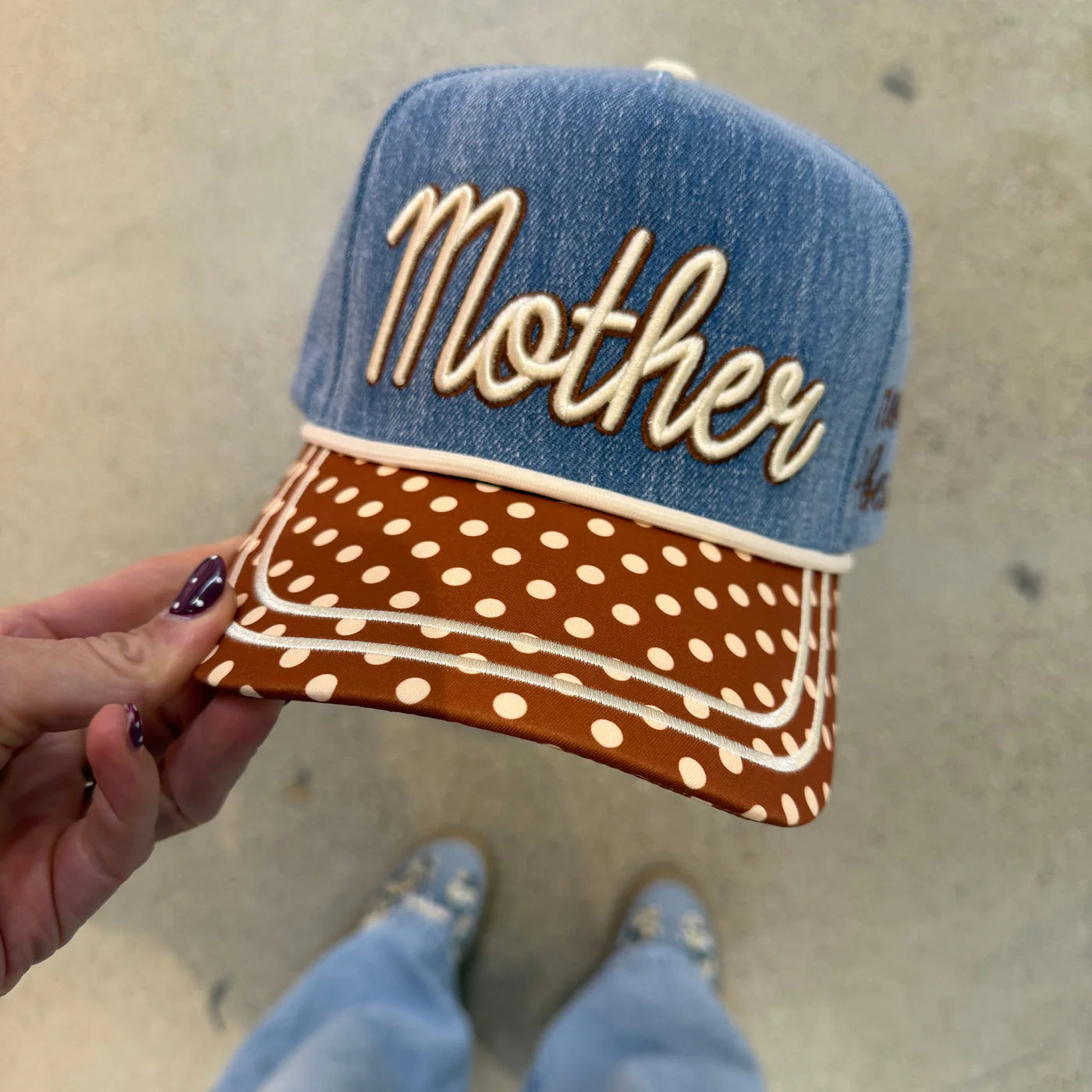 Denim Mother Trucker Hat