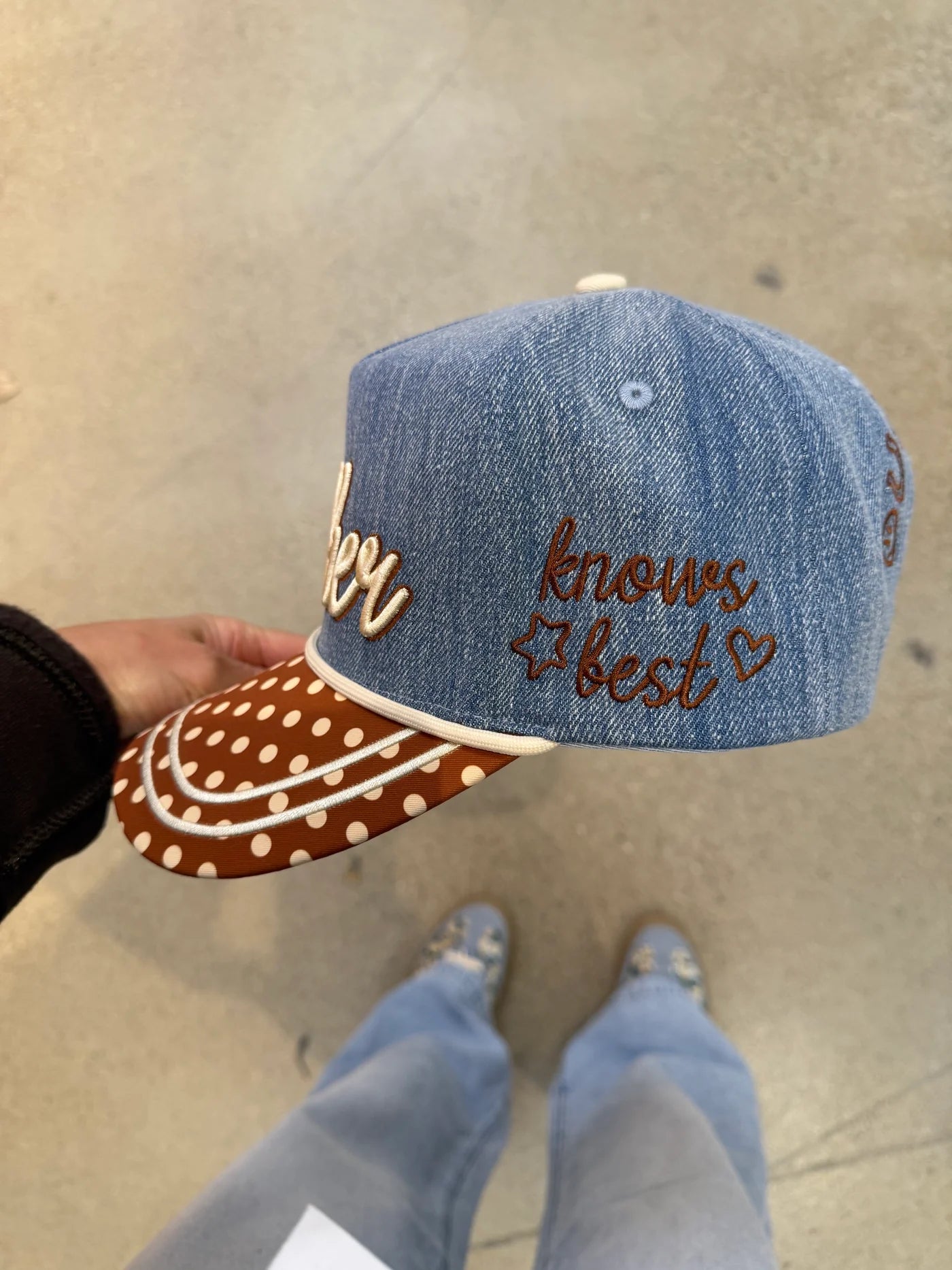 Denim Mother Trucker Hat