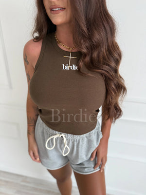 Birdie Core Tank - Espresso