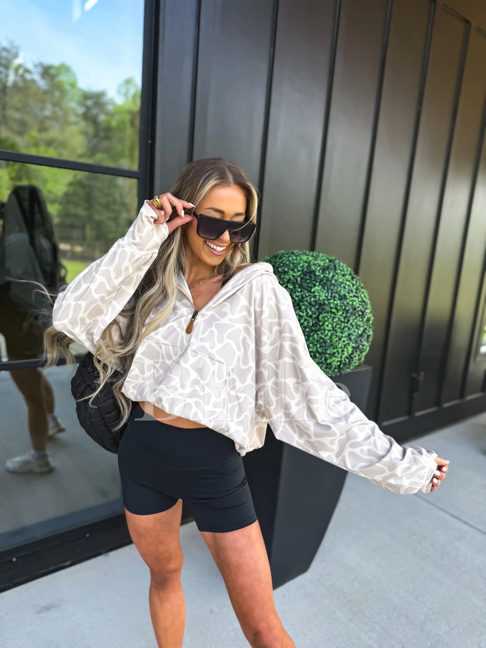 Birdie Summer Quarter Zip Pullover - Bare Marsh Camo