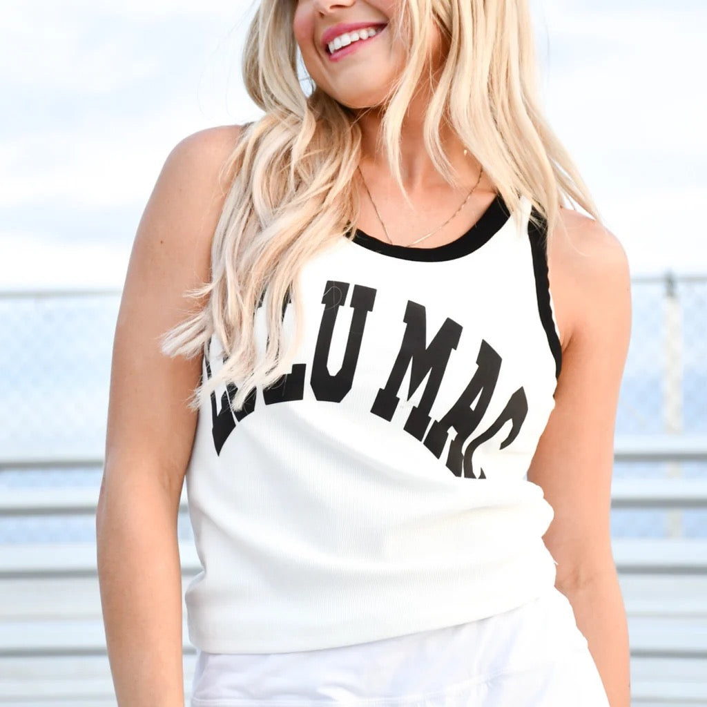 LuluMac Tank - Black/White