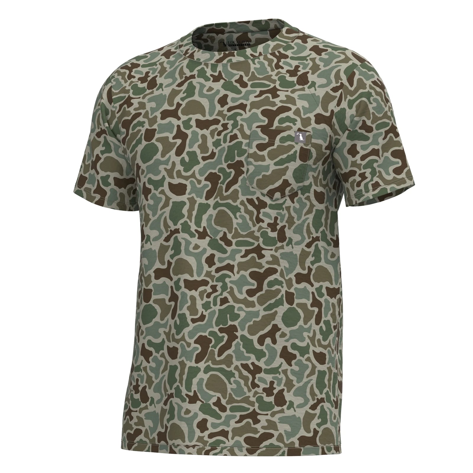 Local Boy Short Sleeve Heather Blend Crew - Localflage Forest