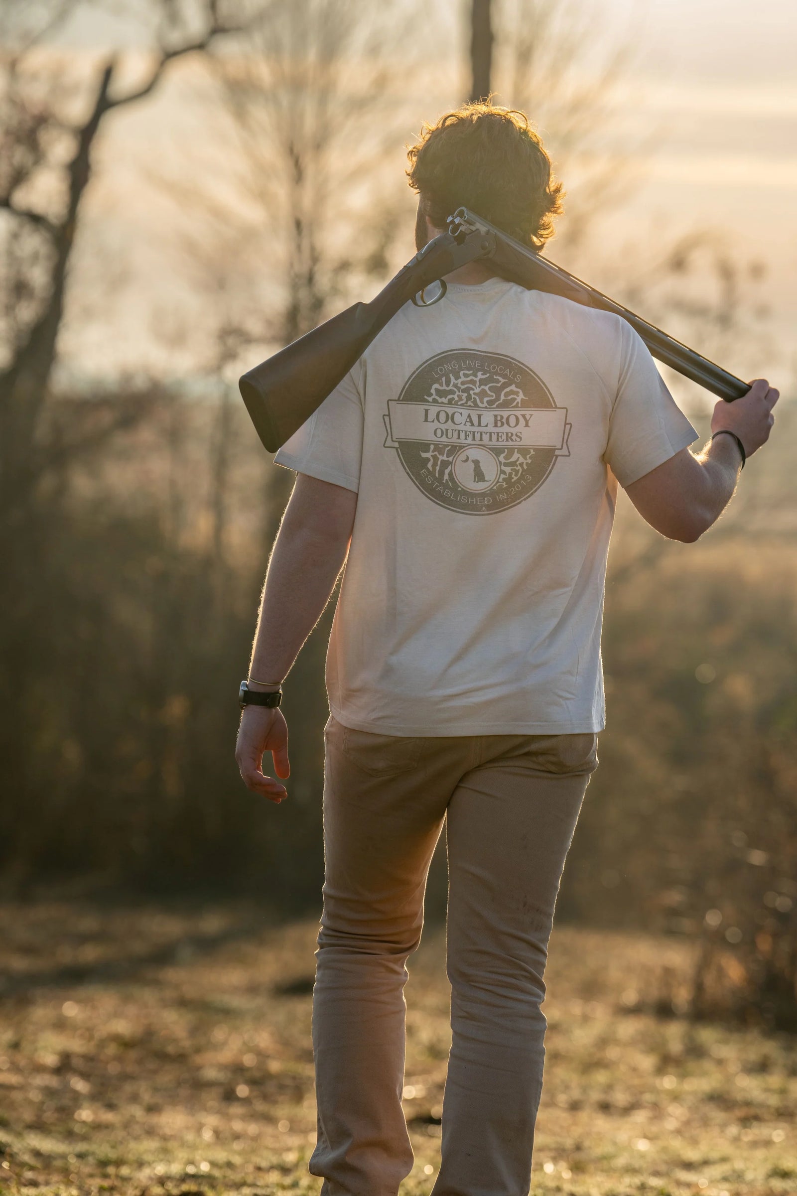 Local Boy Graphic Short Sleeve Heather Blend Crew - Vintage Sphere