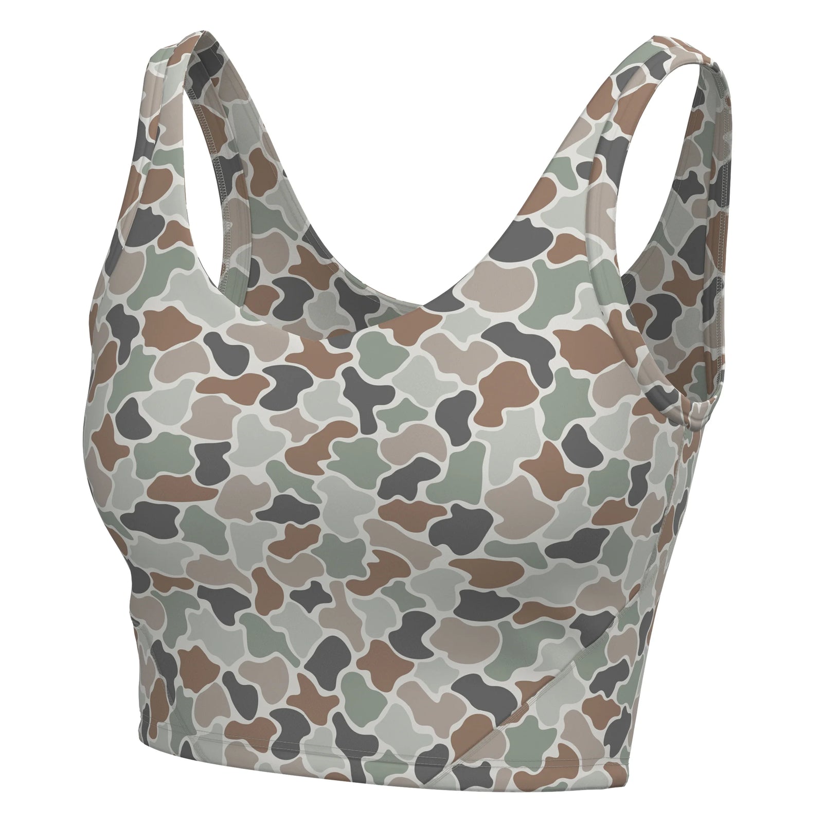 Local Girl Athletic Tank Top - Forest Camo Flora