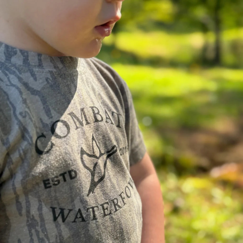 Combat Waterfowl Youth Bottomland Logo Tee