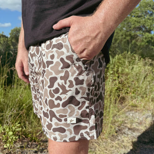 Combat Waterfowl 5.5" Hemland Camo Shorts