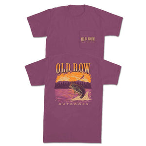 Old Row Outdoors Bass Jump Pocket Tee