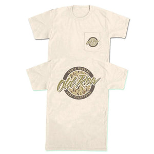 Old Row - Deer Camo Circle Logo Pocket Tee