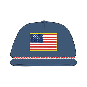 Local Boy Youth Patriotic Patch Rope Hat