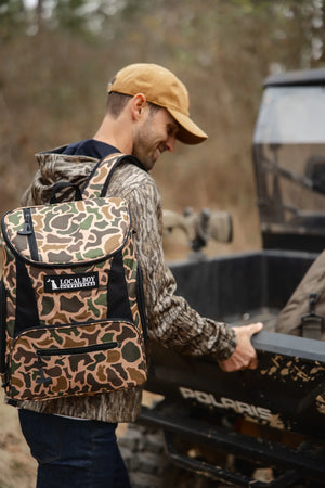 Local Boy Cooler Backpack - Old School Camo