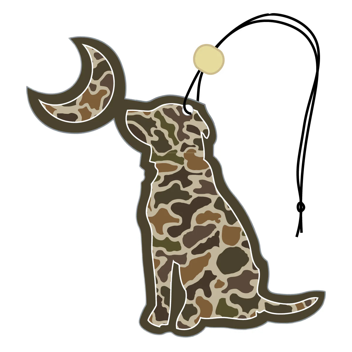 Local Boy LCF Vintage Dog & Moon Air Freshner