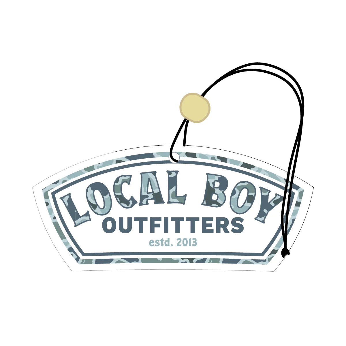 Local Boy Lacalflage Lagoon Label Air Freshner
