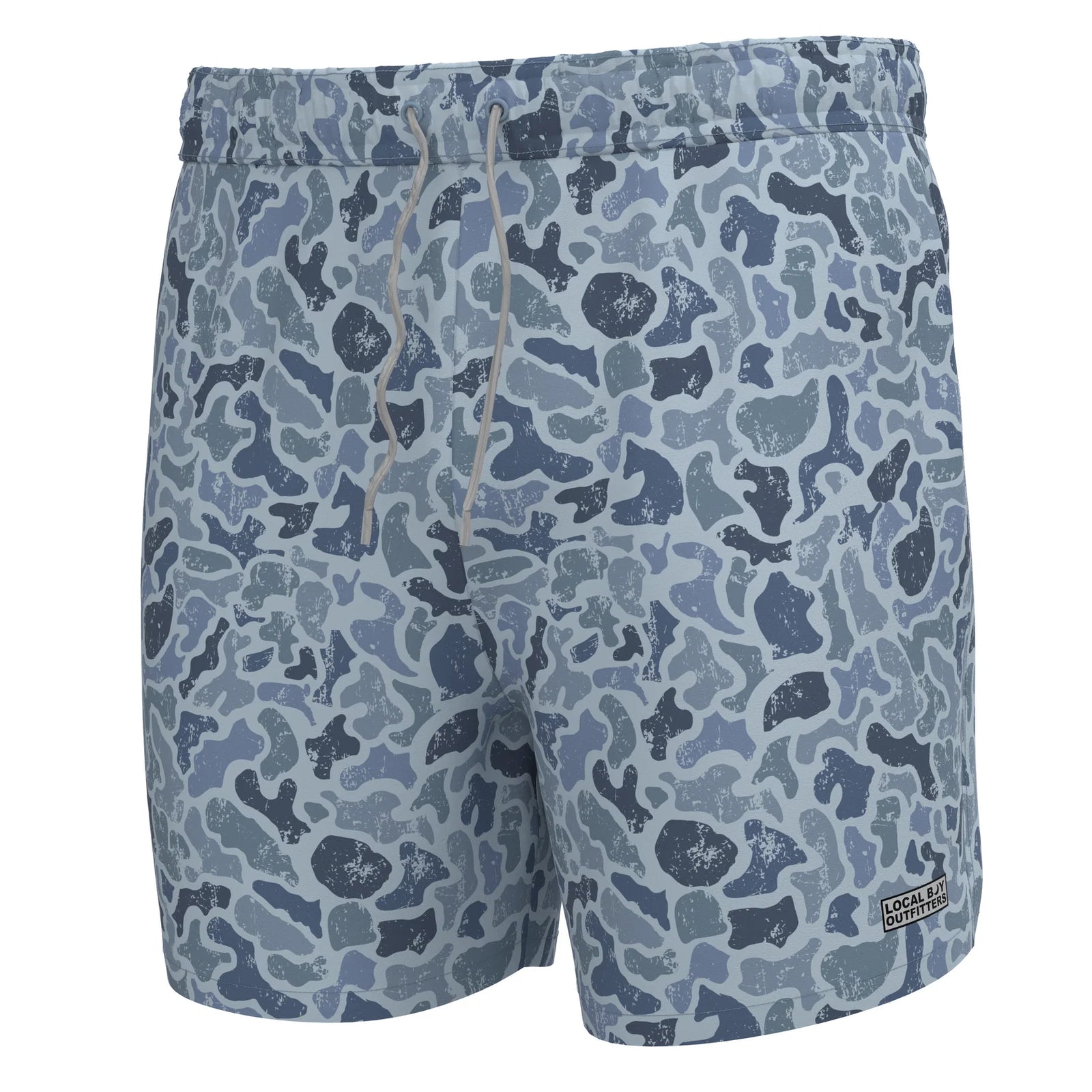 Local Boy Youth Bayview Swim Trunks - Distressed Cobalt