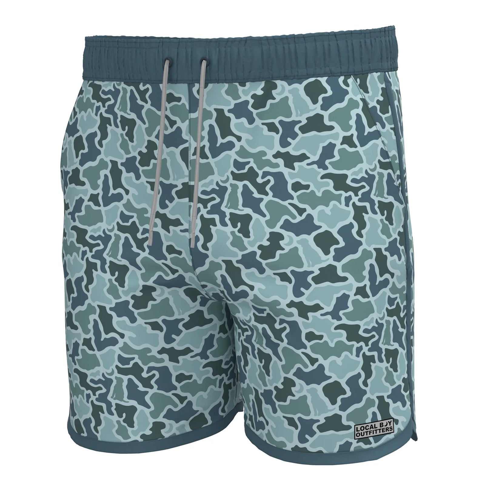 Local Boy Wando Swim Trunks - Blue Dog & Moon Camo