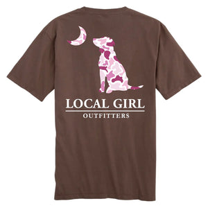Local Girl Youth Pink LCF Dog & Moon Tee