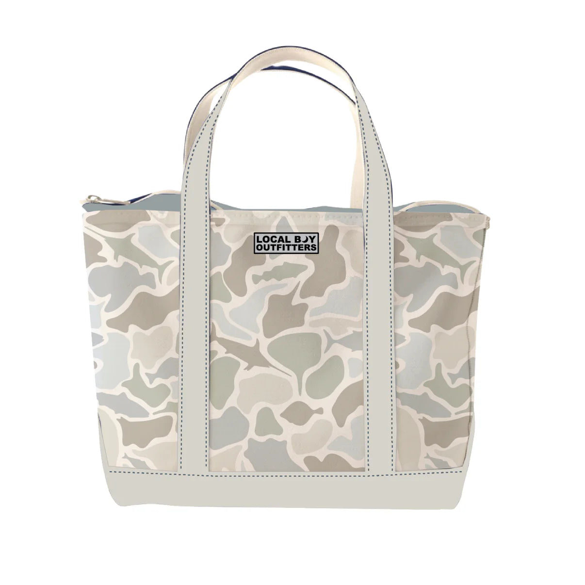 Local Boy Beach Tote Bag - Saltwater Camo